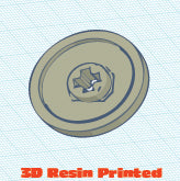 #6 Train Blind Wheel Axle Hole (2 Pack)