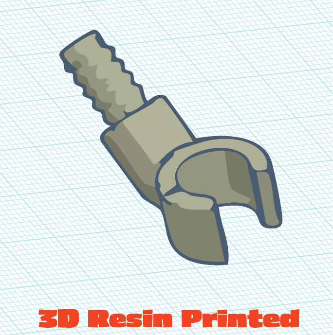 3mm Tube to Hose Clip Connector 45 Horizontal (10 Pack)