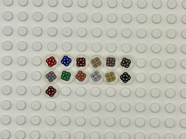Valves 1x1 Clear Round Tile: Style 9