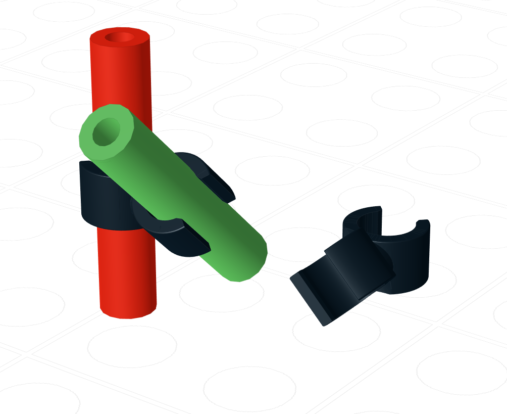 Double U Clip 45 Left (10 pack)