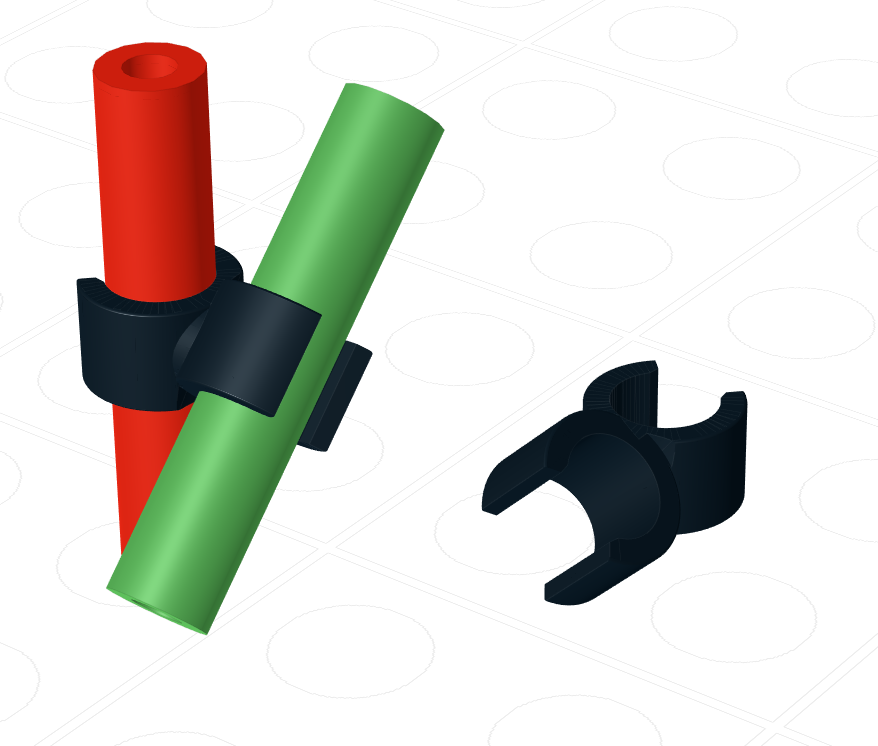 Double U Clip 45 Right (10 pack)