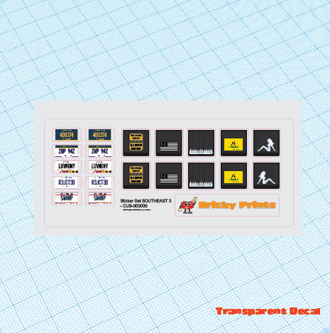 License Plates and Mudflaps - SouthEast Set 3