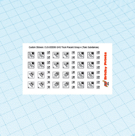GHS Truck Placard Group 4 (Toxic Substances)