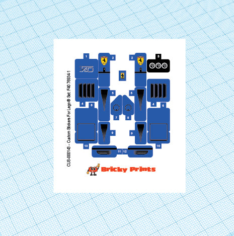 Custom Speed Champions - F40 76934 Blue Version