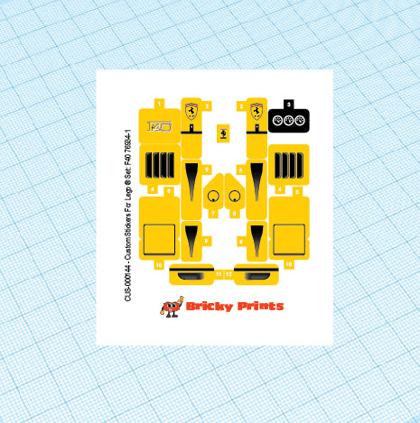 Custom Speed Champions - F40 76934 Yellow Version