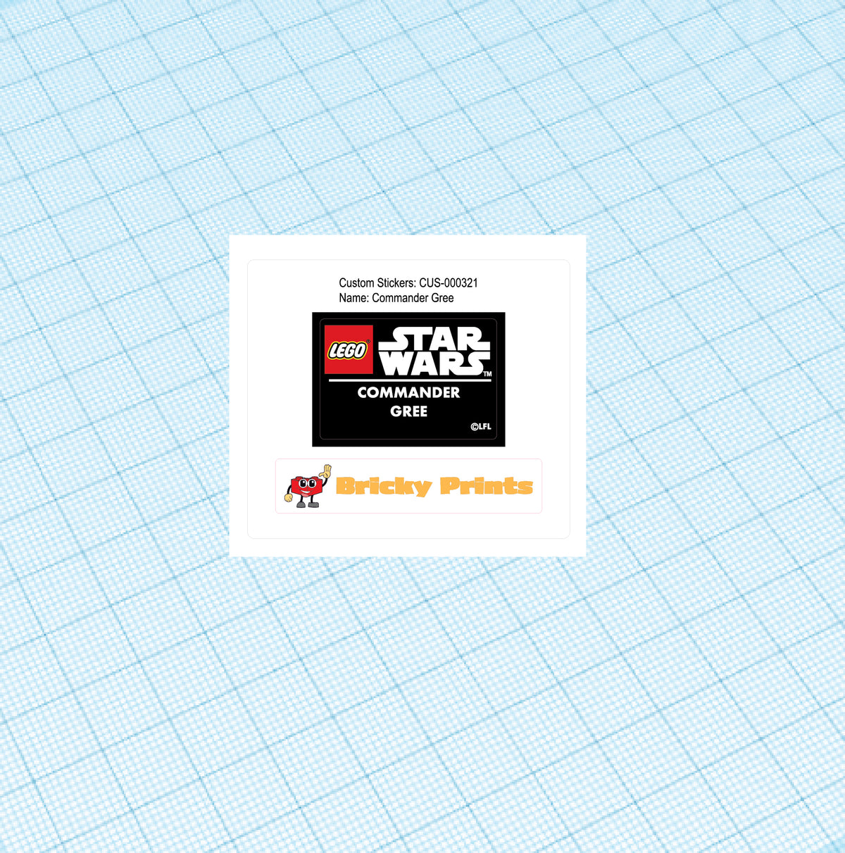 Custom Replacement Sticker Set: Commander Fox