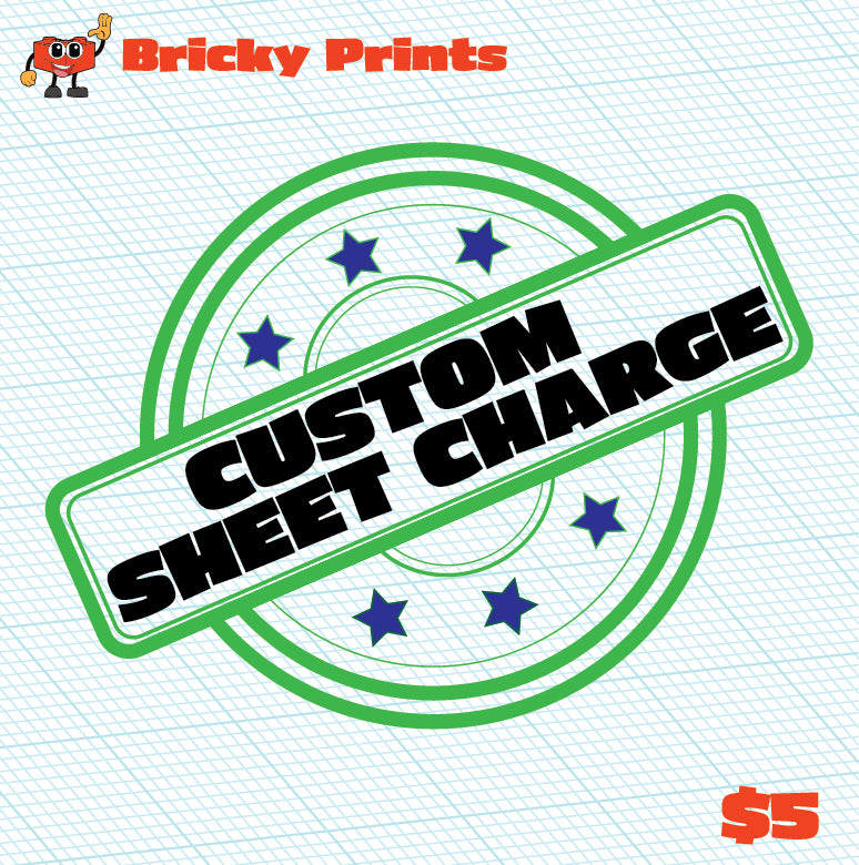 Custom Sheet Charge $5