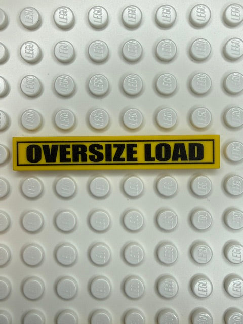 Car And Truck 1x6 Tile: Oversize Load