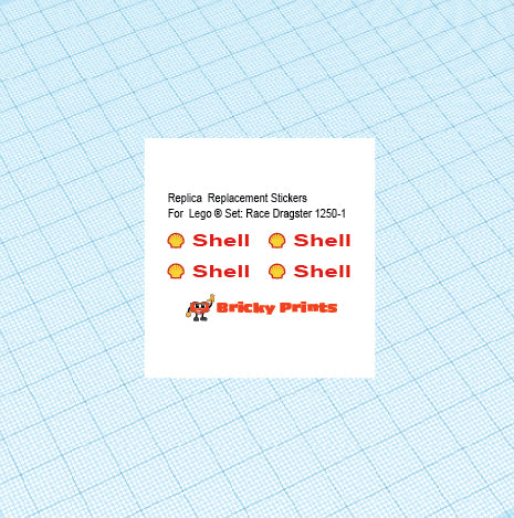 Replica Replacement sticker Set: Classic Town Race Dragster 1250