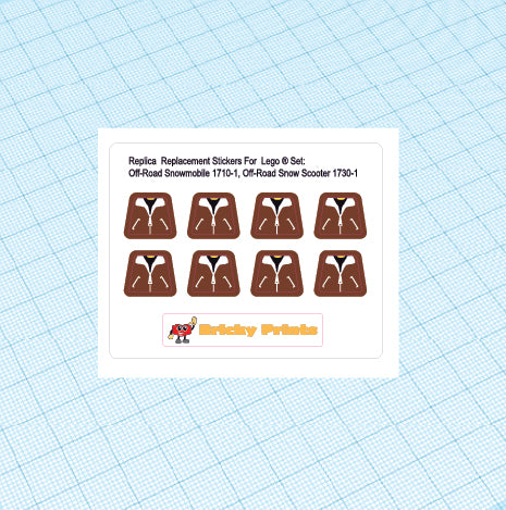 Replica Replacement sticker set: Classic Town Off-Road Snowmobile 1710