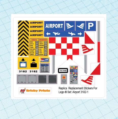 Replica Replacement sticker Set: City Airport 3182