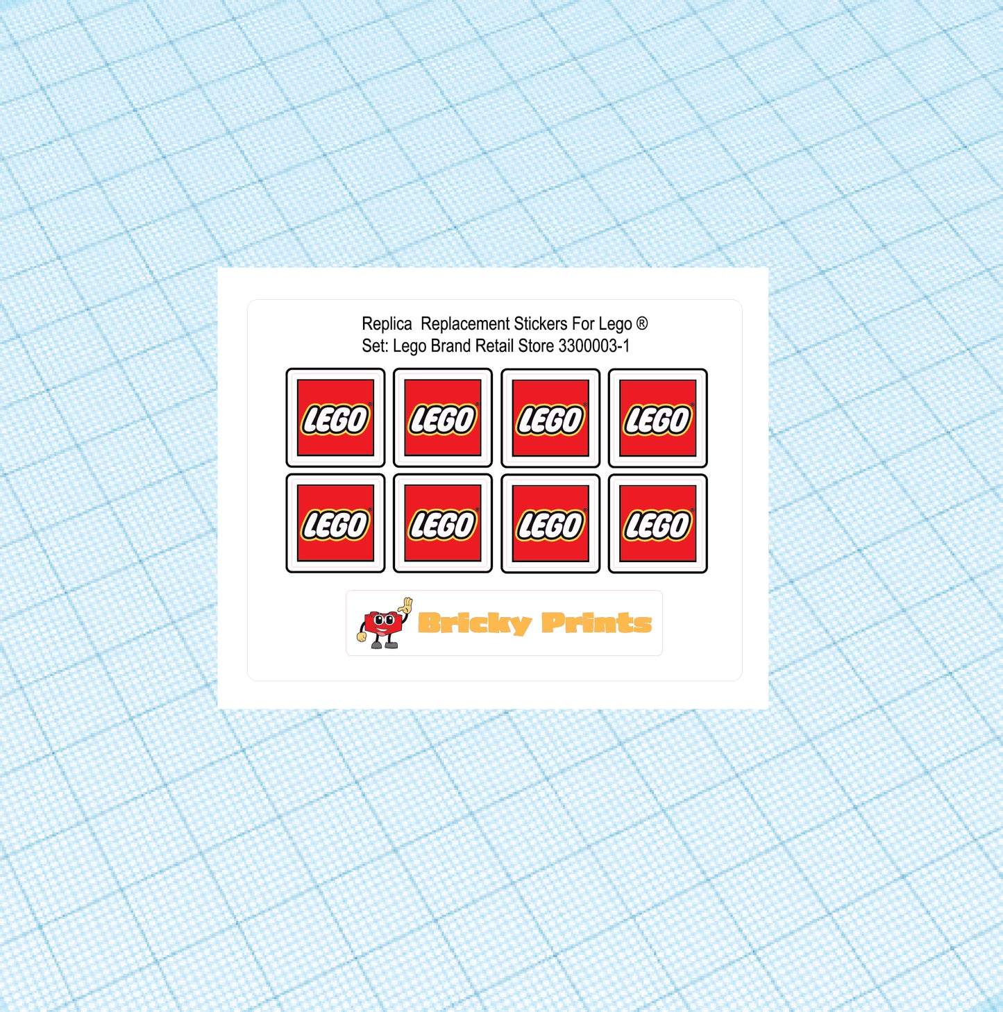Replica Replacement sticker set: Inside Brand Retail Store 3300003
