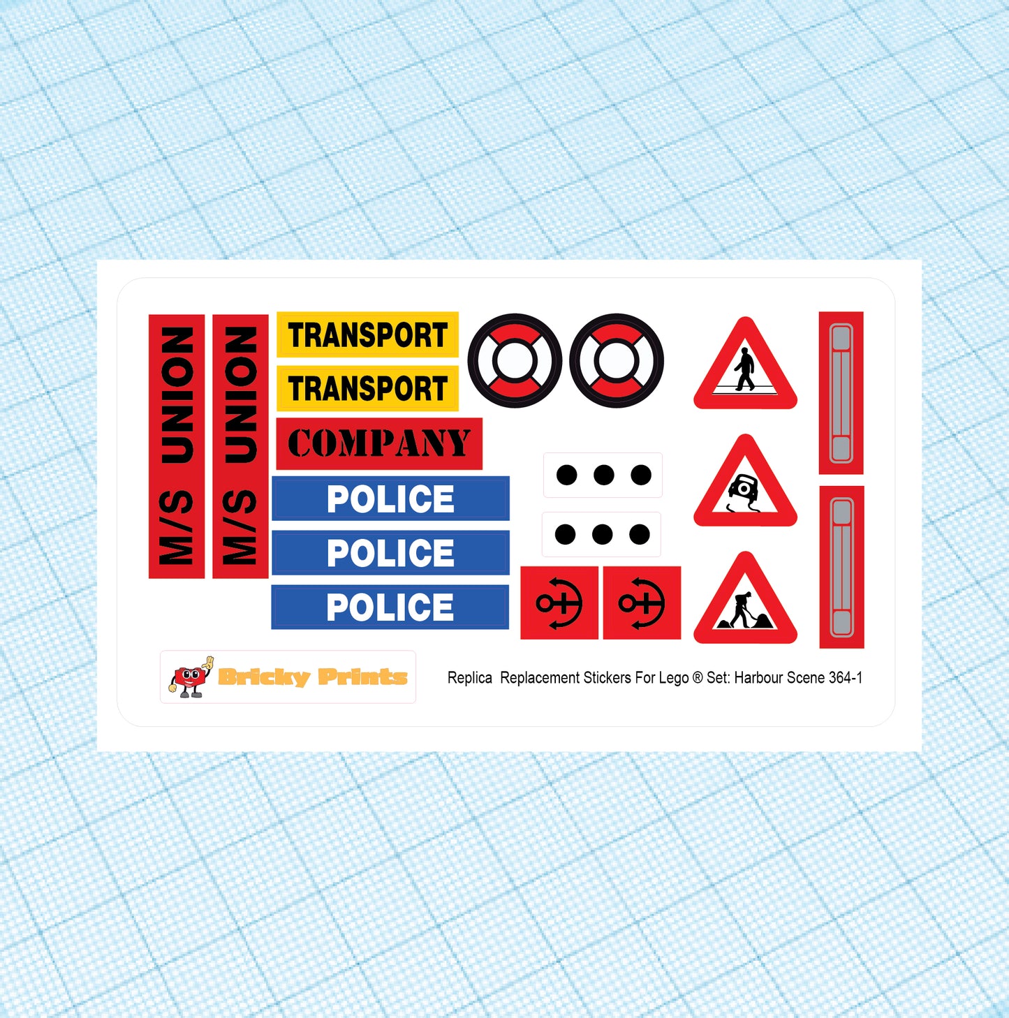 Replica Replacement sticker set: Harbour Scene 364