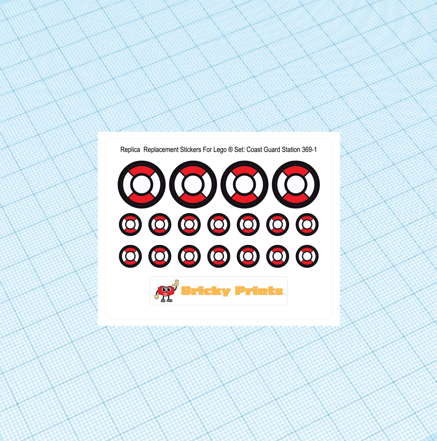 Replica Replacement sticker set: Coast Guard Station 369