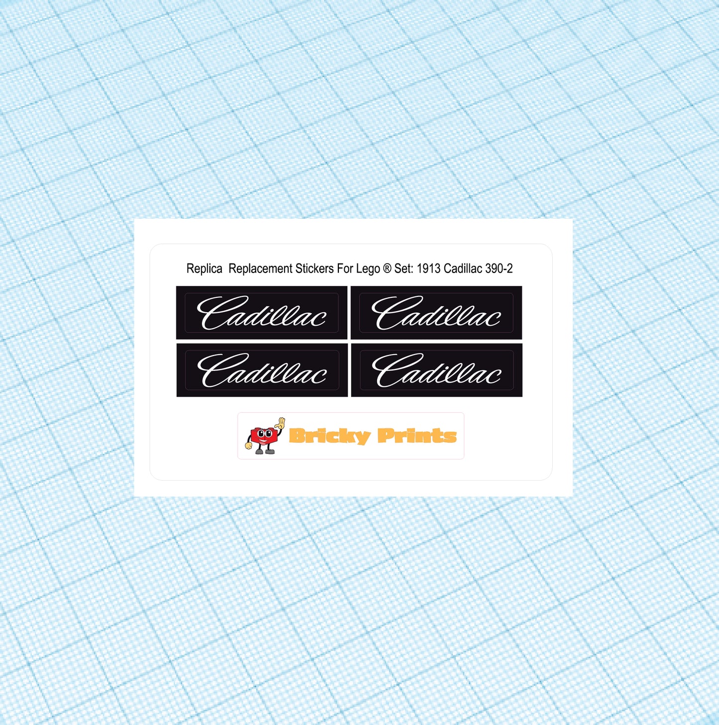 Replica Replacement sticker Set: Hobby Set 1913 Caddy 390