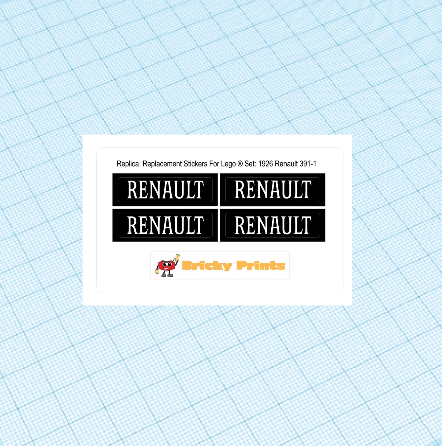 Replica Replacement sticker Set: Hobby Set 1926 Auto 391