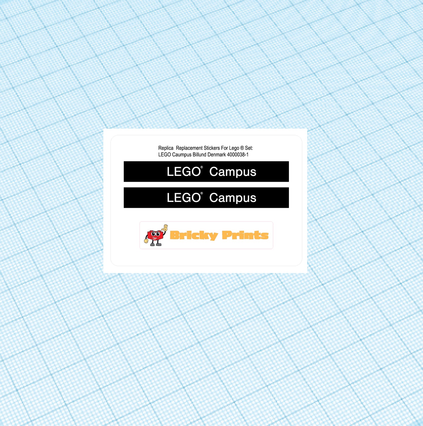 Replica Replacement sticker Set: Architecture Campus 4000038-1