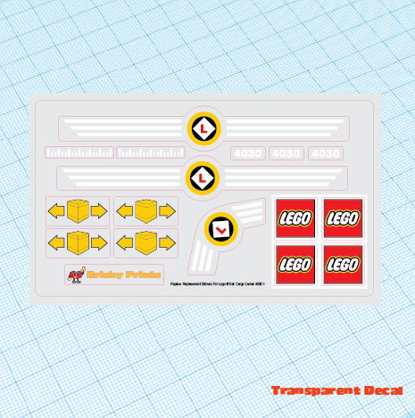 Replica Replacement sticker set: Boats - Cargo Carrier 4030