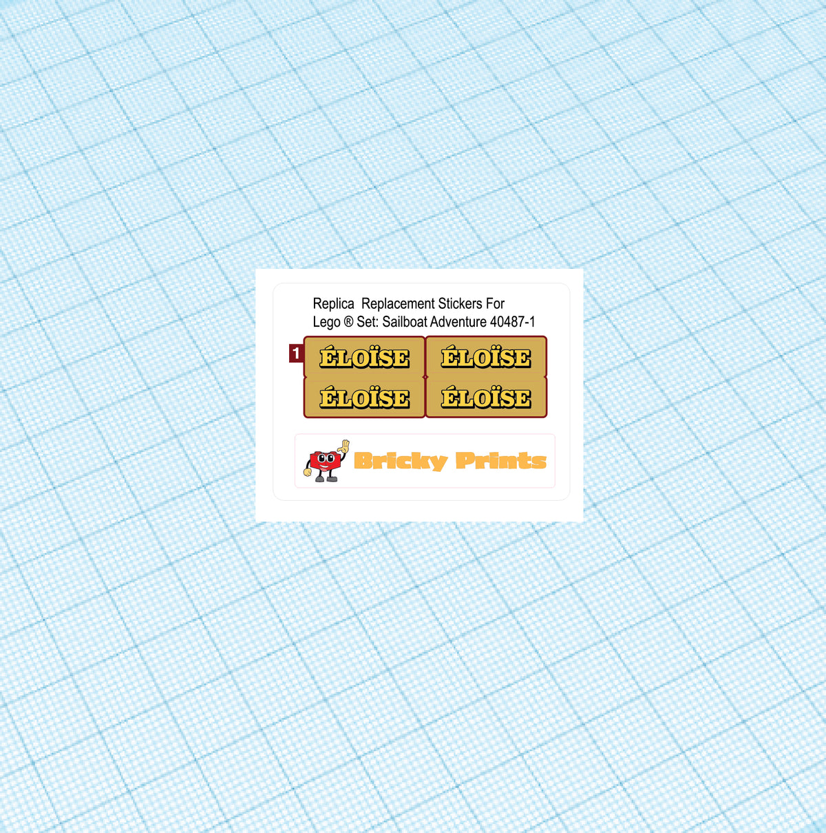 Replica Replacement sticker Set: Sailboat Adventure 40487