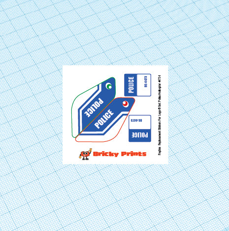 Replica Replacement sticker Set: City Police Police Helicopter 4473