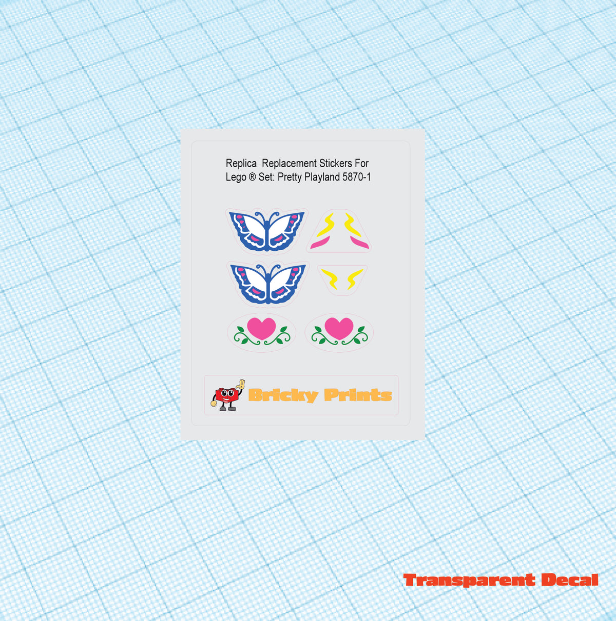 Replica Replacement sticker set: Pretty Playland 5870