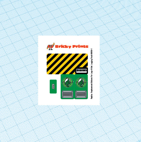 Replica Replacement sticker Set: City Construction 60059 - Logging Truck