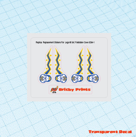 Replica Replacement sticker set: Pirates I Forbidden Cover 6264-1