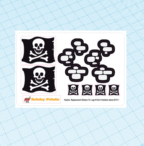 Replica Replacement sticker set: Pirates I Forbidden Island 6270
