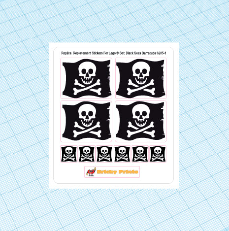 Replica Replacement sticker set: Pirates I Black Seas Barracuda 6285
