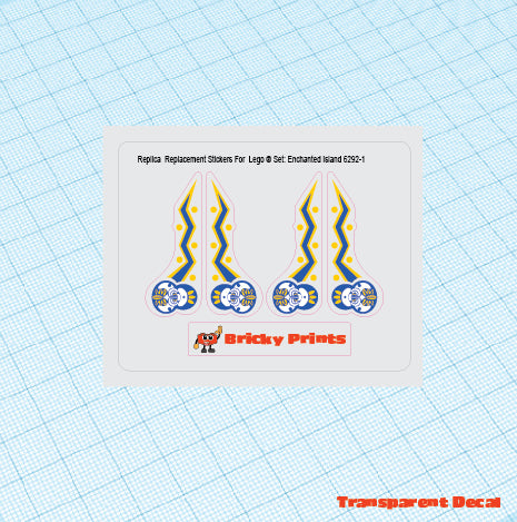 Replica Replacement sticker set: Pirates I Enchanted Island 6292-1