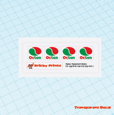 Replica Replacement sticker set: Classic Town Airport Gas N Go Flyer 6341