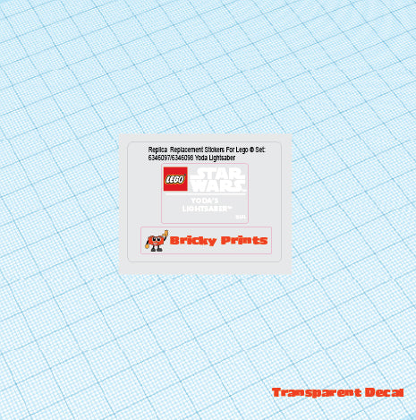 Replica Replacement sticker Set:Yodas Lightsaber 6346098