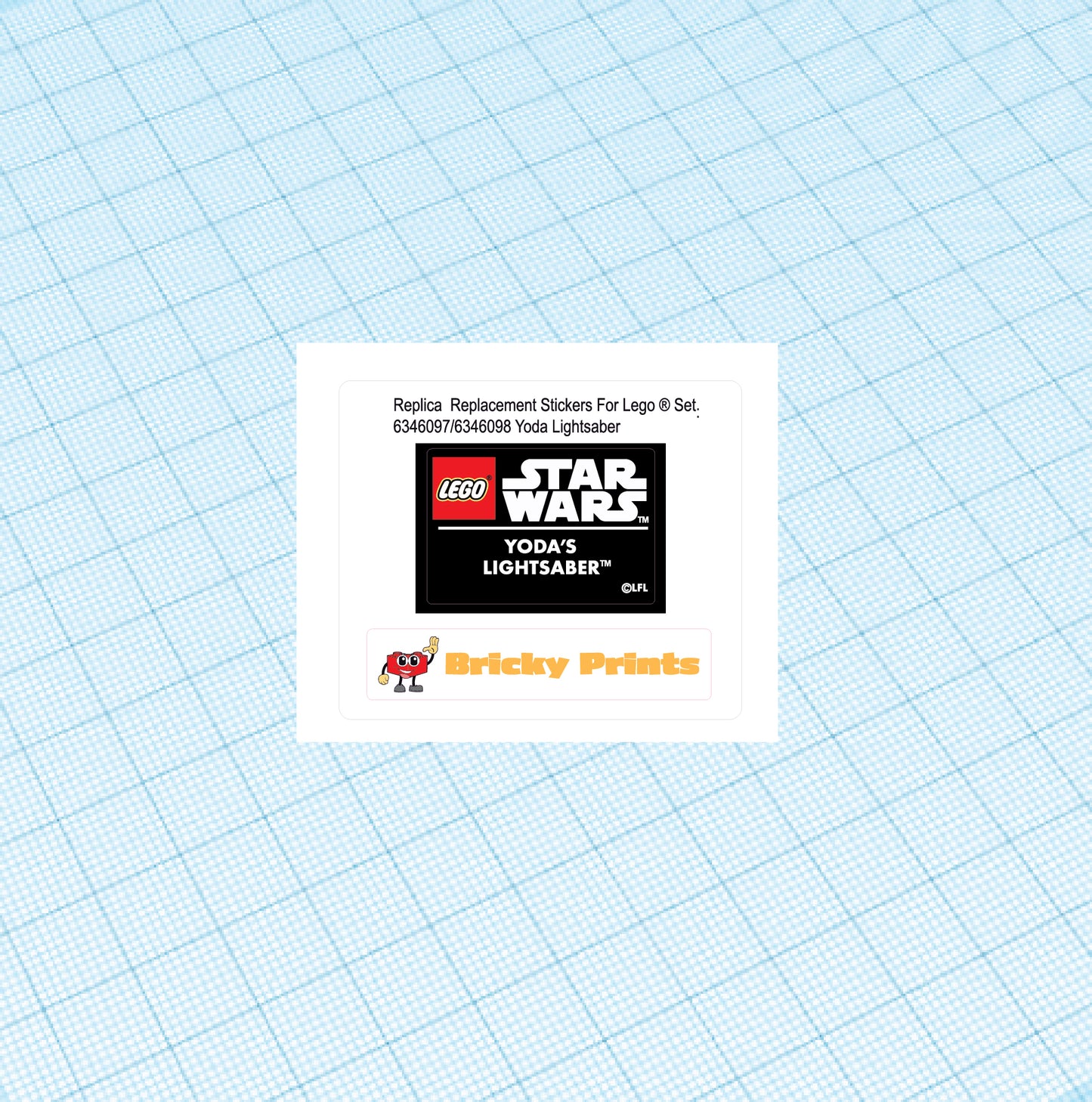 Replica Replacement sticker Set:Yodas Lightsaber 6346097\ 5006290