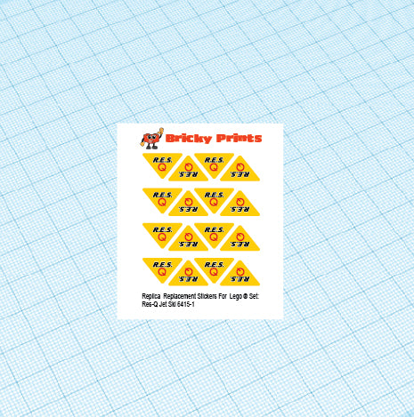Replica Replacement sticker Set: Classic Town Res-Q 6415 - Res-Q Jet Ski