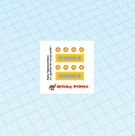 Replica Replacement sticker set: Classic Town Wrecker Tow Truck and Car 642