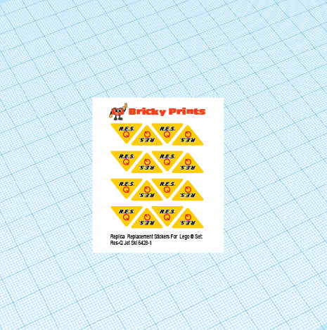 Replica Replacement sticker Set: Classic Town Res-Q 6428 - Res-Q Jet Ski