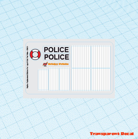 Replica Replacement sticker Set: Classic Town Pier Police 6540