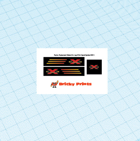 Replica Replacement sticker set: Classic Town Extreme Team Speed Splasher 6567