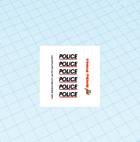 Replica Replacement sticker Set: Classic Town Speed Trackers 6625-1