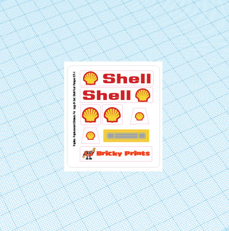 Replica Replacement sticker set: Classic Town Fuel Pumper 671