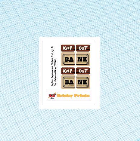 Replica Replacement sticker Set: Getaway Glider 70800