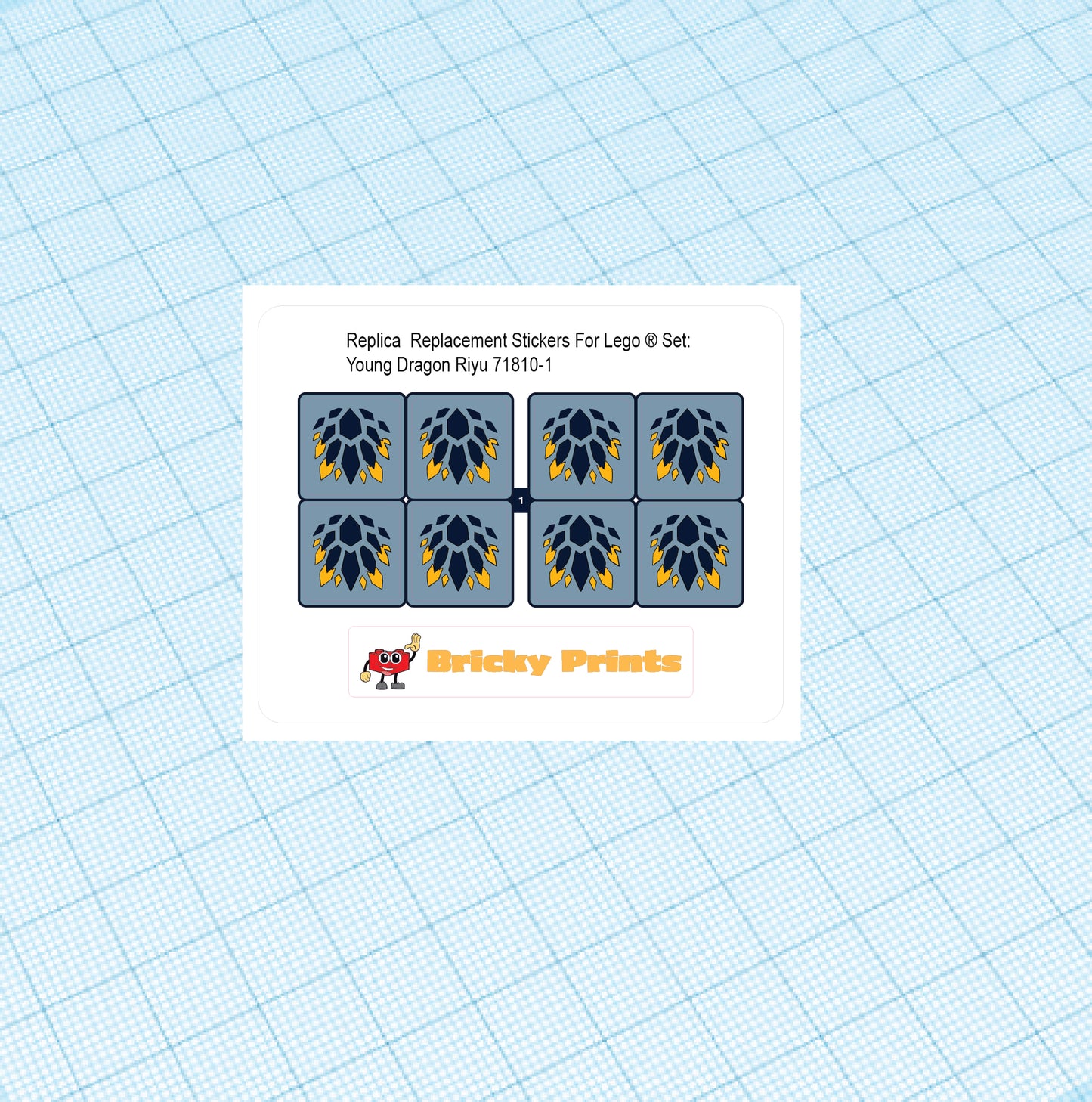 Replica Replacement sticker set: Young Dragon Riyu 71810