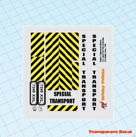 Replica Replacement sticker Set: City Construction 7249 - XXL Mobile Crane