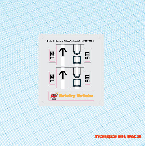 Replica Replacement sticker Set: AT-RT 75002