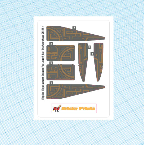 Replica Replacement sticker Set: The Arrowhead 75186