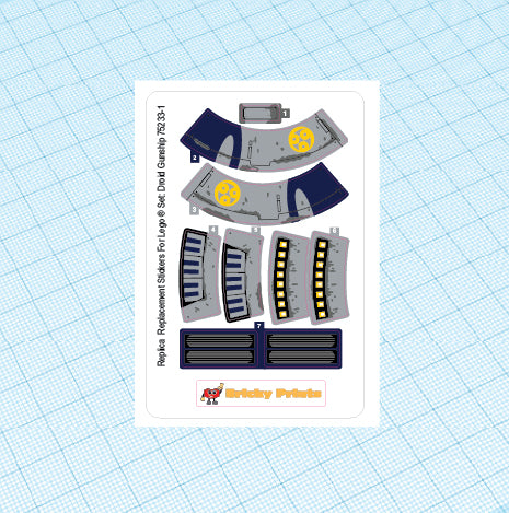 Replica Replacement sticker Set: Droid Gunship 75233