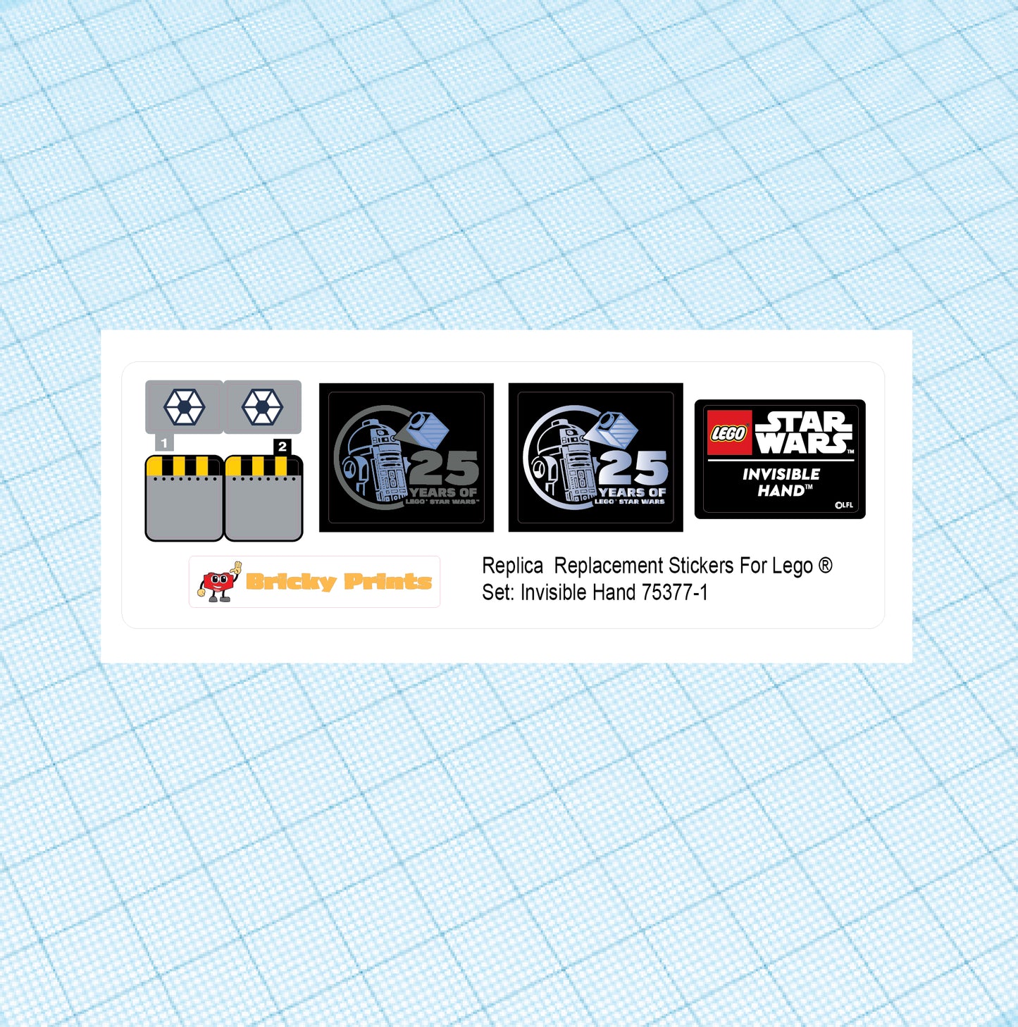 Replica Replacement sticker Set: Invisible Hand 75377