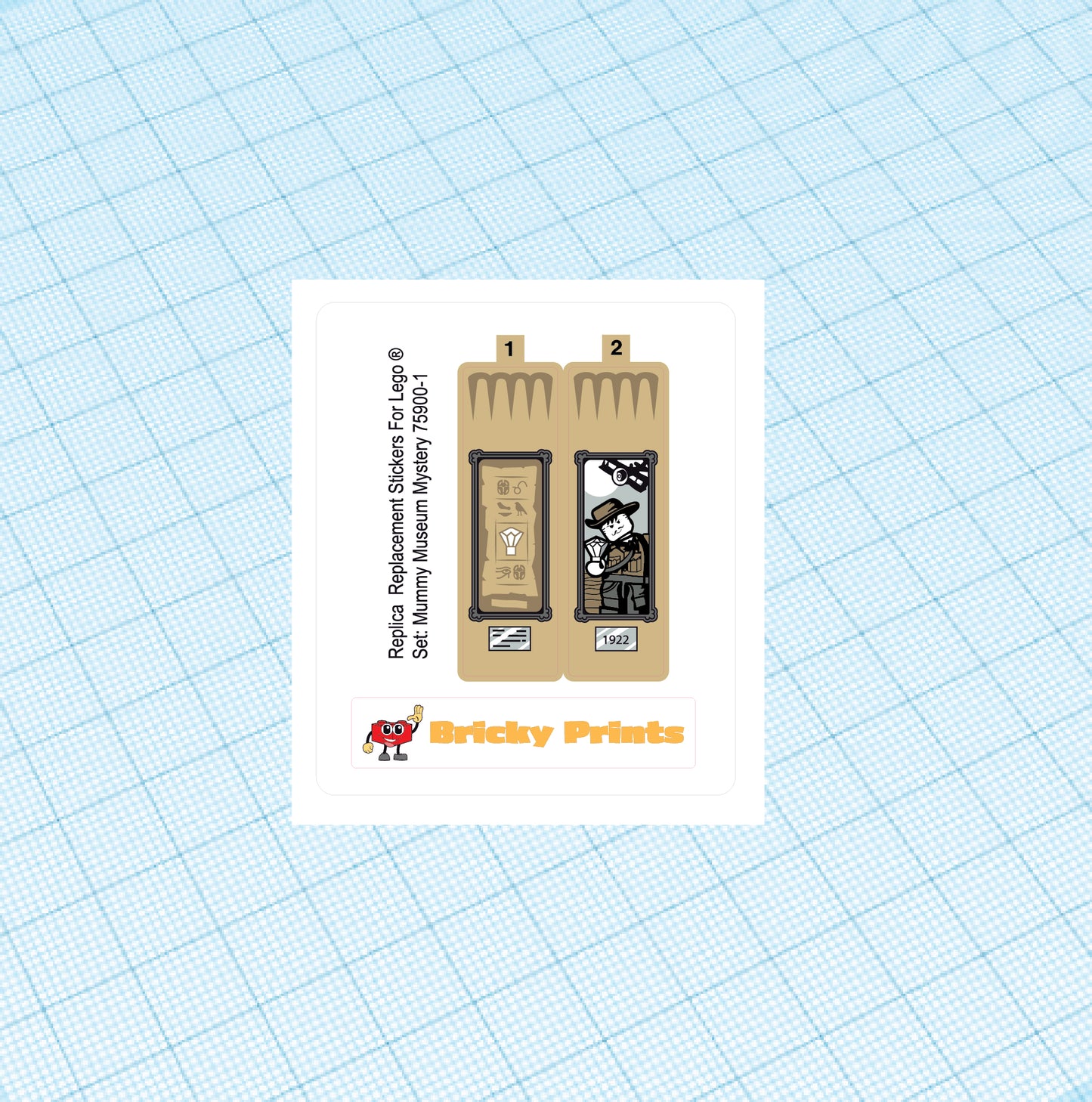 Replica Replacement sticker set: Mummy Museum Mystery 75900