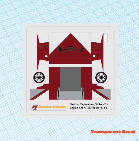 Replica Replacement sticker Set: AT-TE Walker 7675