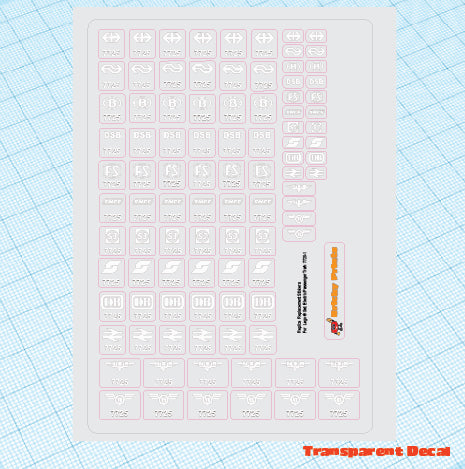 Replica Replacement sticker set: 12V Electric Passenger Train 7725-1
